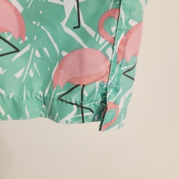 Ingear Swim | Boys' Pink and Green Flamingo Print Swimming Trunks (Size XXL) - Picture 7 of 14